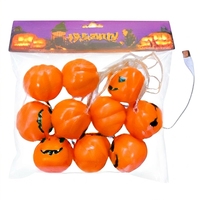 Halloween-Kürbis-Laternen-Lichterkette Leuchtende Plastik-Lichterkette Skelett-Augapfel-Kürbis-Deko Stimmungsbeleuchtung
