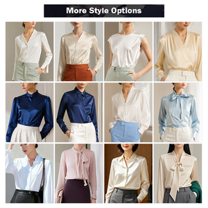 Chemise élégante en satin d'acétate pour femmes, boutonnée, <span class=keywords><strong>sans</strong></span> manches, pour le <span class=keywords><strong>travail</strong></span>, le bureau et les occasions professionnelles - Product Image 3