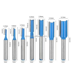 <span class=keywords><strong>Set</strong></span> di 7 Scalpelli Diritti per Falegnameria Blu con 6 Lame Monolame e Bivali con Punte in Carburo per Scanalature - Product Image 2