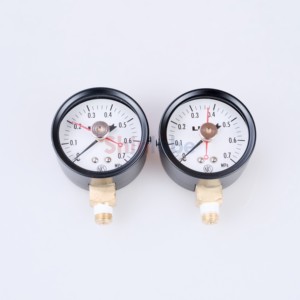 PB-7หล่อลื่นมาตรวัดแรงดันน้ำมัน109166 0-0.7MPa ตัวบ่งชี้ทางกล R1/8สำหรับหล่อลื่นอุตสาหกรรม - Product Image 4