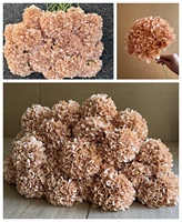 Meilleure vente Hortensia bleu de grande taille Tête de fleur en fausse soie Fleurs artificielles Hortensia pour mur de fleurs