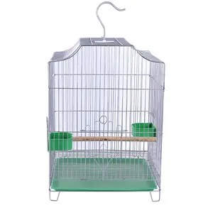 Thép Không Gỉ Di Động Mạnh Mẽ Sắt Kim Loại Parakeet Parrot Bird Cage Carrier Với Xử Lý