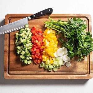 Planche à découper rectangulaire en bois d'acacia double face épaisse et écologique, planche à découper pour boucher, planche à découper pour viande, planche à charcuterie - Product Image 3