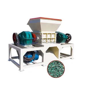 Small electric styrofoam ldpe textile shredder waste wire wood shredder chipper straw shredding machine steel crusher for sale