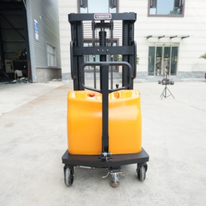 Chariot élévateur semi-électrique à palettes, capacité 1500 kg, levage hydraulique, avec batterie au plomb-acide, pour usage en entrepôt - Product Image 2