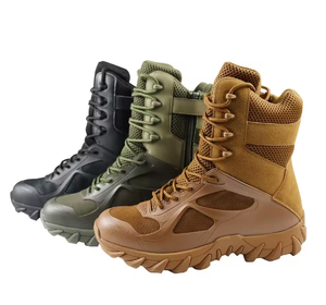 Botas Tácticas Acolchadas de Invierno TSB11, Tallas 39 a 47, con Sistemas de Cordones Rápidos, Cordón Redondo, Verde Caqui, Marrón, Negro, Camuflaje - Product Image 1