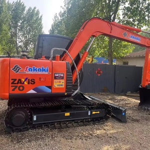 Mini-excavatrice hydraulique d'occasion Hitachi ZX70-5A, adaptée aux travaux de construction, compatible avec les excavatrices sur chenilles Hitachi ZX70, ZX75, ZX120, ZX200 - Product Image 1