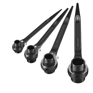 Llave de trinquete de doble punta negra, bidireccional, de doble extremo, de acero al carbono 45, de doble uso, en stock de fábrica - Product Image 1