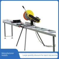 Machine à découper à plateau tournant de précision de 14 pouces pour profilés en aluminium Fenêtres Contrôle PLC pour PVC UPVC pour équipement neuf et d'occasion