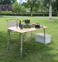 Sac de transport léger et ajustable pour la cuisine, pique-nique, plage, voyage, camping, table d'extérieur pliante portable