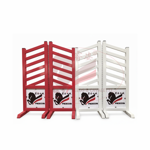 Canne Horse Show Jumping Wing Jump recinzione a ostacoli verticale con legno & costruzione in alluminio - Product Image 3