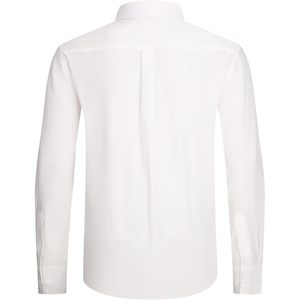 Camisa de Vestir Personalizada para Hombre, Manga Larga, Blanca, de Algodón y Elastano, Antiarrugas, Corte Casual de Negocios - Product Image 4