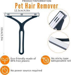 New Design Luxury Eco-Friendly <b>Plastic</b> Rubber Portable Pet Grooming <b>Roller</b> Brush for Cats Self-Cleaning Reusable <b>Hair</b> Remover - Product Image 6