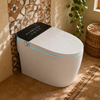 WC intelligent monobloc à chasse automatique avec bidet intégré et télécommande