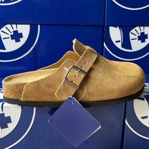 Sandales <span class=keywords><strong>Birkenstock</strong></span> d'été noires, plates et tendance, pour l'extérieur et le jardin, à enfiler, avec semelle intérieure en EVA, pour usage quotidien - Product Image 1
