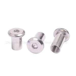 Vis de fixation pour meubles de haute qualité, boulons à <span class=keywords><strong>tête</strong></span> plate, douille hexagonale, <span class=keywords><strong>écrou</strong></span> à barillet, <span class=keywords><strong>écrou</strong></span> à languette, M4 M6 M8 M12 - Product Image 3