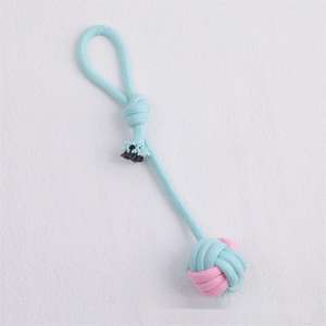 Balle à mâcher pour chien en polyester et coton tissé, jouet interactif pour chien, jouet de décompression pour chien - Product Image 2