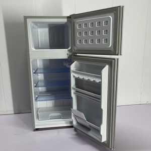 BCD-148 ホーム 148L ダブルドアアップライト冷凍庫 220V ホワイトシルバー冷蔵庫 - Product Image 3