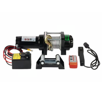 Petit treuil électrique pour ATV UTV, faible bruit, installation facile, 12V 24V DC, antidérapant lorsqu'il est chargé, étanche IP67, revêtement antirouille
