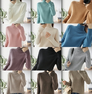 Suéter de cuello alto grueso coreano para mujer, holgado, de manga larga, a la moda, precio mayorista - Product Image 5