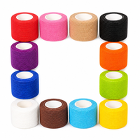 Rouleaux de bandages élastiques cohésifs auto-adhésifs respirants personnalisables avec logo pour soins des plaies d'animaux et pansements vétérinaires