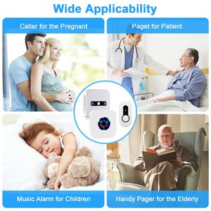 Proveedor de Daytech, <span class=keywords><strong>timbre</strong></span> inalámbrico, <span class=keywords><strong>timbre</strong></span> de puerta, botón <span class=keywords><strong>pulsador</strong></span> impermeable, más de 1000 pies para el aula y el hogar - Product Image 3