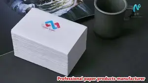 Glued V Fold Kraft Dispenser Paper Napkins Easy Napkin For Restaurants 1*19gsm 250pcs/24bags
