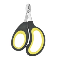 Coupe-ongles pour animaux de compagnie (chats et chiens) en caoutchouc thermoplastique en forme de croissant, pour toilettage, vente en gros