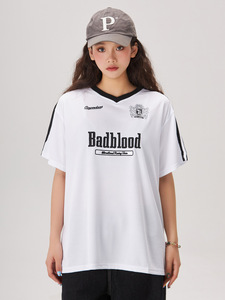 <span class=keywords><strong>T</strong></span>-<span class=keywords><strong>shirt</strong></span> à manches courtes de <span class=keywords><strong>moto</strong></span> américaine brodée <span class=keywords><strong>vintage</strong></span> pour hommes et femmes, haut décontracté fin d'é<span class=keywords><strong>t</strong></span>é avec design vierge, nouveau style - Product Image 6