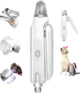 Cortauñas Eléctrico Recargable Ecológico <span class=keywords><strong>para</strong></span> Mascotas - Cuidado Indoloro de Patas <span class=keywords><strong>para</strong></span> Gatos con 3 Tamaños de Brocas - Cuidado del <span class=keywords><strong>Pelo</strong></span> de Mascotas - Product Image 3