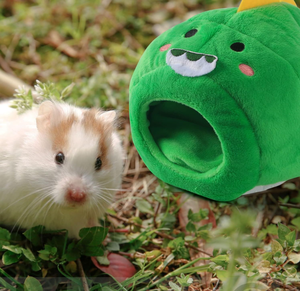 Casa cálida de animales pequeños, juguete de invierno para mascotas, nido de algodón en diseño de hámster de ardilla, cama para mascotas para hámsteres y otras mascotas pequeñas - Product Image 5