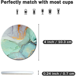 Ensemble de 6 sous-verres de <span class=keywords><strong>boisson</strong></span> turc persan disque sous-verre pour boissons avec étiquettes drôles sous-verres en pierre et liège pour boissons - Product Image 6