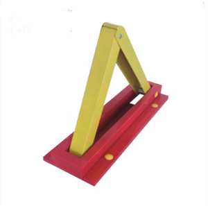 Verrou <span class=keywords><strong>de</strong></span> stationnement triangulaire pliable en acier thermolaqué avec clé sécurisée pour espace réservé - Product Image 2