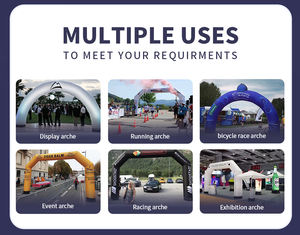 Columna de arco inflable hermética para carreras de caballos, inicio y fin, columna de aire publicitaria inflable - Product Image 3