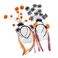 Serre-tête Perruque Tête de Citrouille Araignée Mignonne pour Halloween, Déguisement Festif en Tissu pour Enfants, Marque OEM Modèle YA21080202