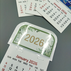 פנקס לוח שנה מיני PVC עם דבק גב, עם לוגו דוגמת לוח שנה שולחני הניתן להסרה - Product Image 5