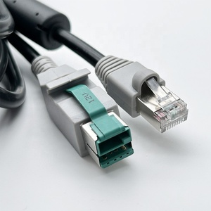 Pos/sco tự kiểm tra Scanner Power Adapter cho Powered <span class=keywords><strong>USB</strong></span> 12V để <span class=keywords><strong>RJ</strong></span> <span class=keywords><strong>45</strong></span> Cáp - Product Image 1