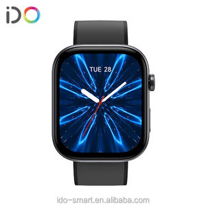 أحدث تصميم ساعة ذكية لمراقبة معدل ضربات القلب والمسافة والإجهاد قياس ضغط الدم اليدوي متوافق مع iOS andAndroid - Product Image 1