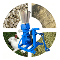 Machine à granulés d'aliments pour animaux de petite taille 50-100 kg/h, nouvelle machine de traitement des aliments pour volailles, applicable aux fermes