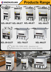 XINZHUOLIAN Large Commercial Stainless Steel Electric Countertop 4500W 30L Single Tank Donut Deep <strong>Fryer</strong> for Restaurant Equipment - Product Image 6