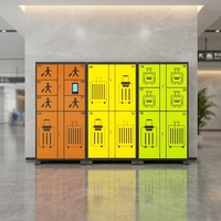 Casiers à bagages électroniques pour gares et aéroports, accepteurs de billets/pièces, paiement mobile, casiers intelligents à fixation au sol, étanches