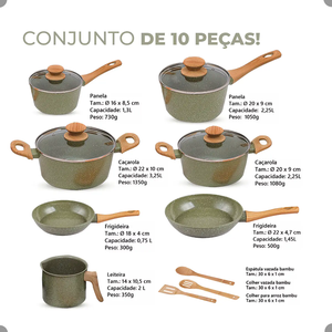 Ensemble de casseroles de haute qualité en céramique moderne, revêtement antiadhésif, 14 pièces, en alliage d'aluminium, compatible induction, passe au lave-vaisselle - Product Image 2