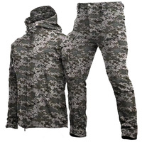 Prix d'usine, tenue d'automne à imprimé camouflage ACU, tenue tactique décontractée pour hommes, ensemble pantalon 2 pièces, imperméable, ensemble d'hiver pour hommes, OEM