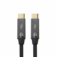Cable USB-C a Tipo C AOC de Fibra Óptica USB3.2 de 10 Gbps con Logotipo OEM ODM, 10 Metros de Alta Velocidad para Computadora y Auriculares