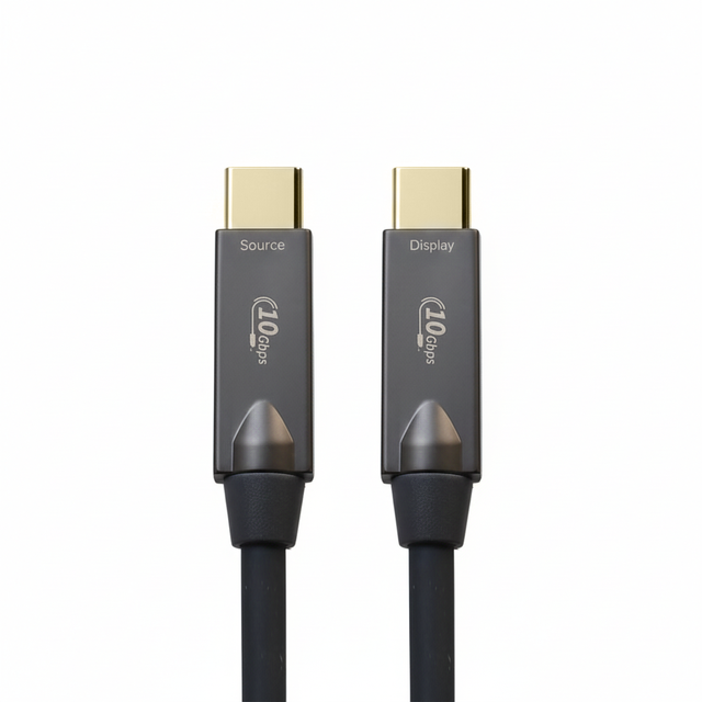 OEM ODM LOGO USB3.2 10Gbps Fiber Optic USB-C to Type C AOC Cable 10 Meter High Speed for Computer & Earphone