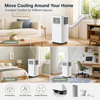 Climatiseur portable compact 110V, refroidissement uniquement, unité mobile à fréquence fixe pour chambre et bureau