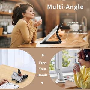 Custom Logo Universal Foldable Tablet Stand, Portable Phone Holder for Corporate Gift, Adjustable Desktop <b>Bracket</b> Bulk Sale - Product Image 6