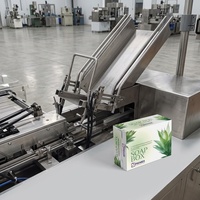 Machine automatique de mise en carton de savon en barre, équipement d'emballage de savon de bain en boîte en papier