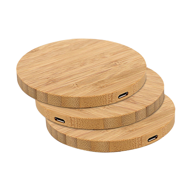 Logo personnalisé 5W bambou Cargadores chargeur en bois support Carregador Qi bois chargeur sans fil chargeur de téléphone portable rapide