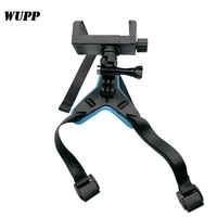 Support de Mentonnière pour Casque de Moto, Support Mobile pour Caméras de Casque